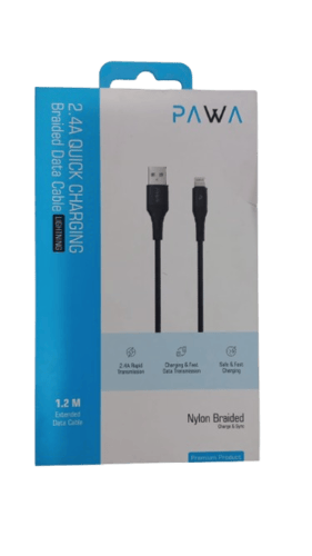 PAWA -باوا كيبل يو اس بي - لايتنينق بطول 1.2 متر -...