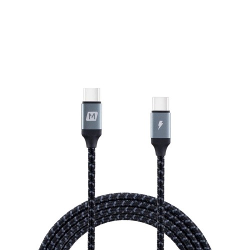 موماكس - سلك شاحن زيرو قماش من USB-C إلى USB-C بقو...