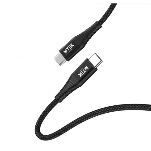 MTEK - كيبل تايب سي تو تايب سي بقوة 60 واط قماش مق...