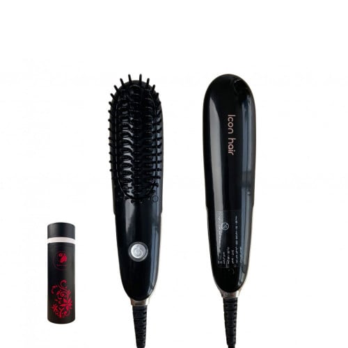 فرشاة فرد الشعر الحرارية سلك- أسود