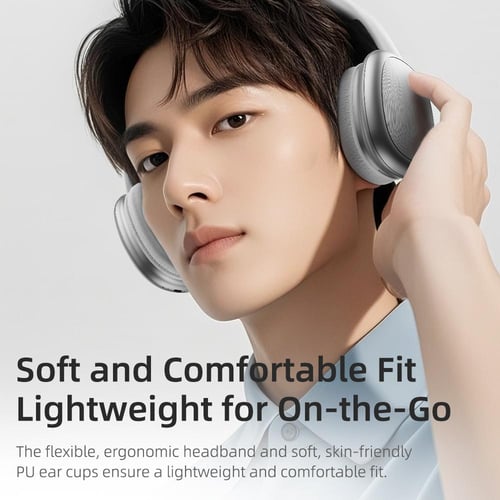 سماعة راس روك اللاسلكية ROCK O5 - خيارك اسود/ فضي