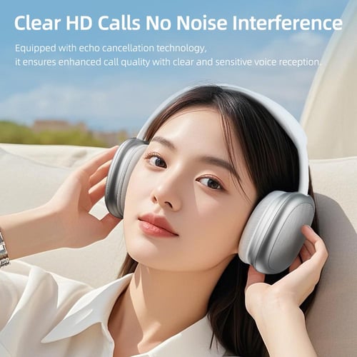 سماعة راس روك اللاسلكية ROCK O5 - خيارك اسود/ فضي