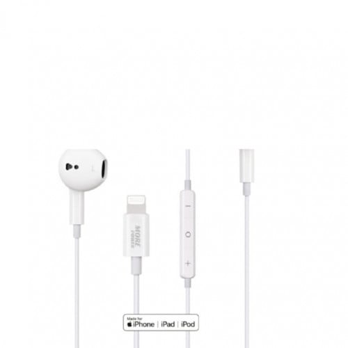 مور باور - سماعة سلكية لايتنينق معتمده من أبل