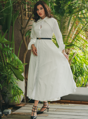White Authority Dress