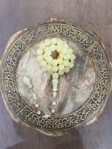 سبحة كهرمان حجر واحد