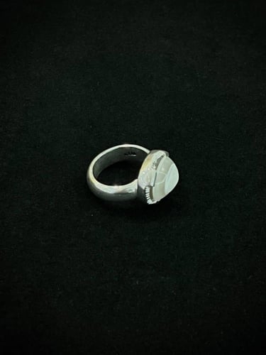 خاتم عقيق بقراني يمني