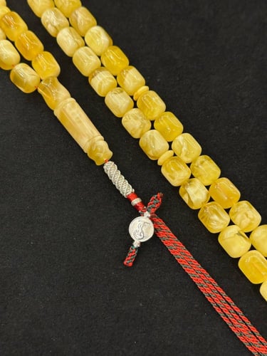 سبحة كهرمان طبيعي