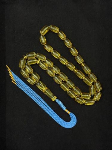 سبحة كهرمان شفاف