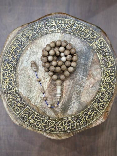 سبحة عاج ماموث طبيعي