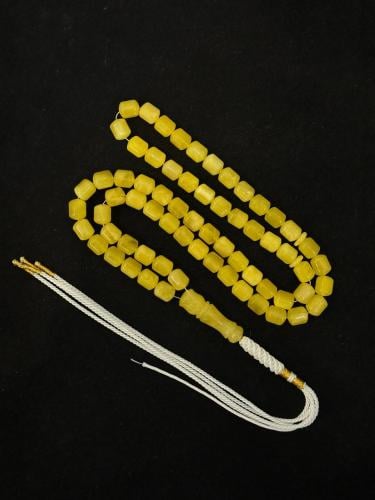 سبحة كهرمان طبيعي ناعم