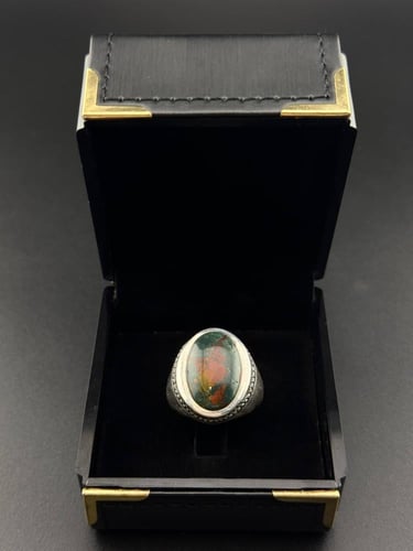 خاتم عقيق طبيعي