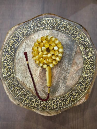 سبحة كهرمان طبيعي