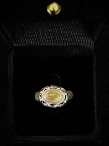 خاتم عقيق بقراني يمني