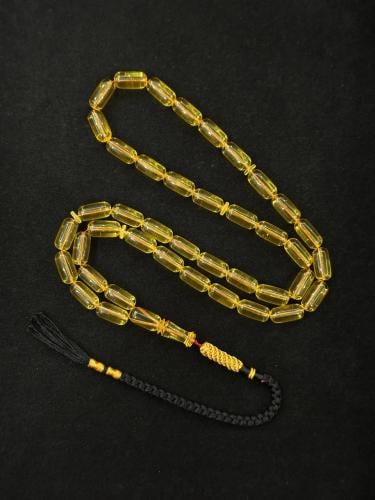 سبحة كهرمان شفاف