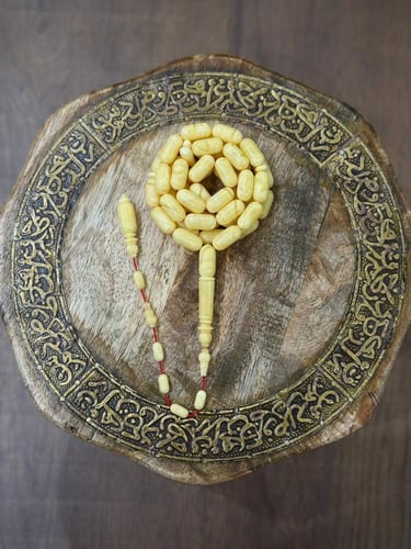 سبحة كهرمان حجر واحد