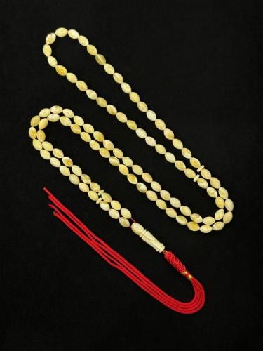 سبحة كهرمان طبيعي ناعم