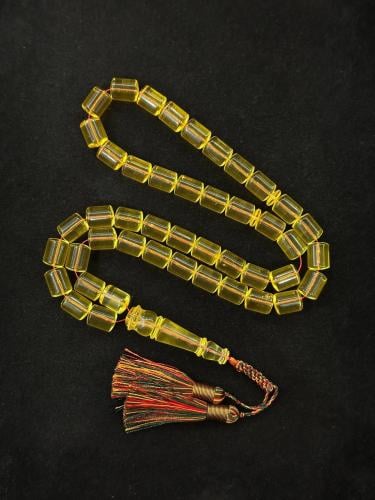 سبحة كهرمان شفاف