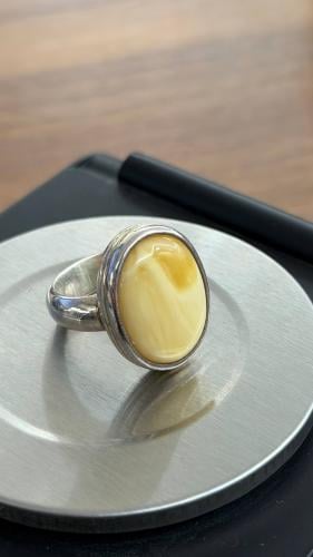 خاتم كهرمان طبيعي