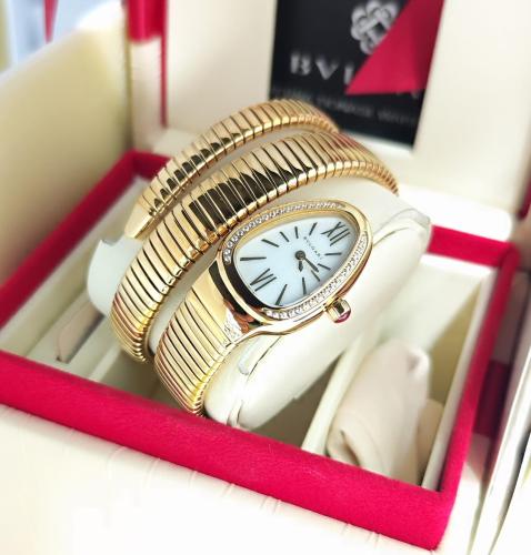 ساعه بولغاري نسائي هاي كوالتي استل ستيل بكامل المل...