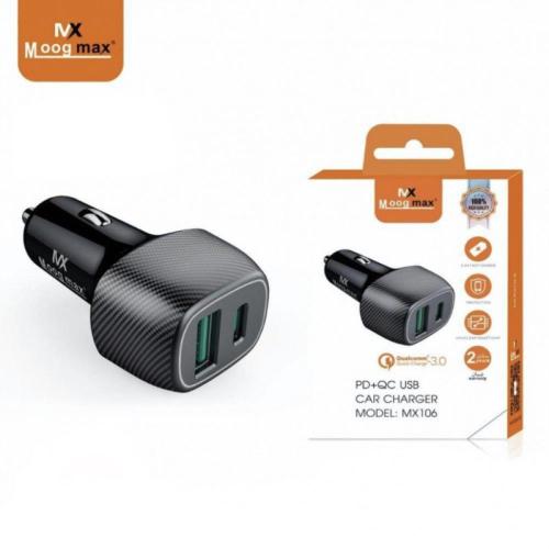 شاحن جوال للسيارة موج ماكس بتقنية PD وبقوة 38W