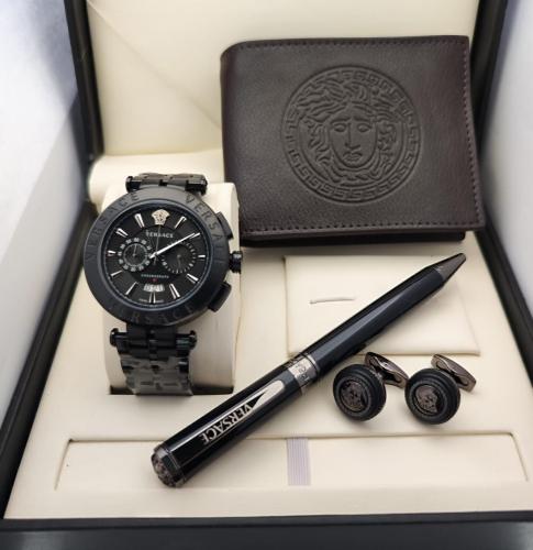 فرزاتشي التميز والاناقة طقم ساعة ومحفظة وكبكات وقل...