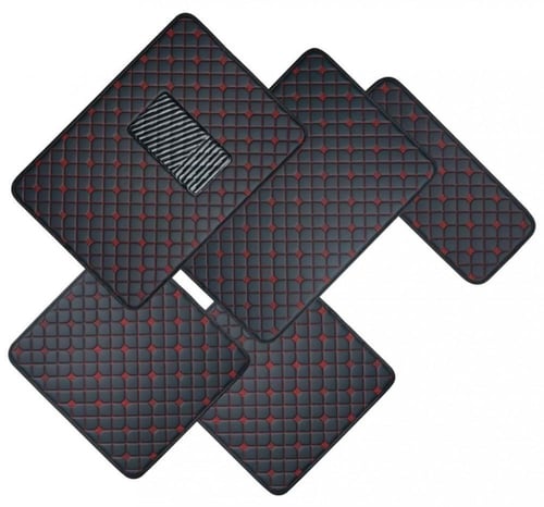 دايموند فرشة ارضية جلد 5 قطعة مناسب لجميع السيارات