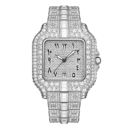 Hip Hop Full Diamond Quartz Watch