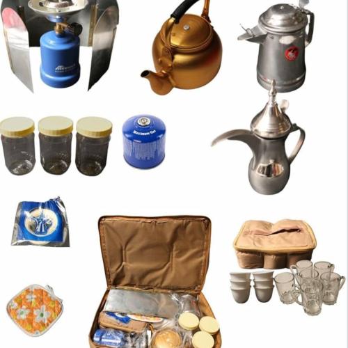 طقم عزبة سفري للقهوة و الشاي شنطة قهوة وشاهي مكتمل...