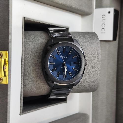 ساعة جوتشي رجالي بطارية كرت الماركة مع كامل الملحق...