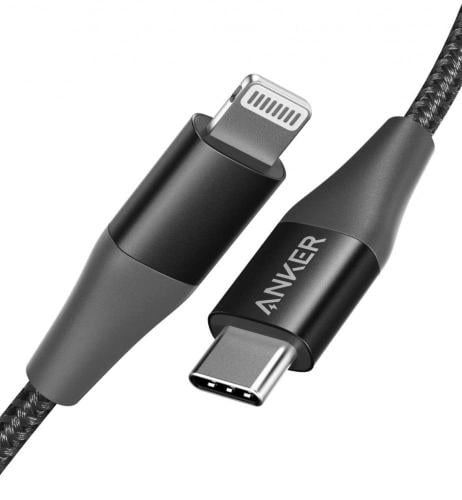 انكر كابل يو اس بي سي الى لايتنينج نايلون مضفر قما...