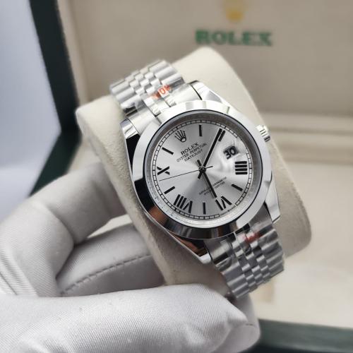 ساعة رولكس استل ستيل مع كامل الملحقات هاي كواليتي