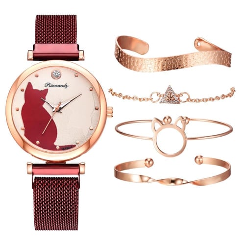 Women Cat Wristwatch