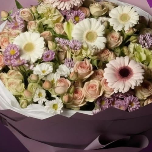 بوكية ورد طبيعي