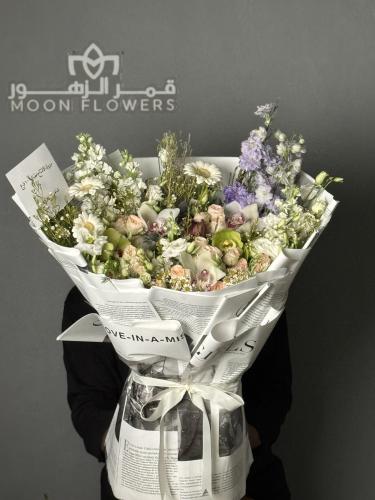 بوكيه ورد الوان منعشه كبير