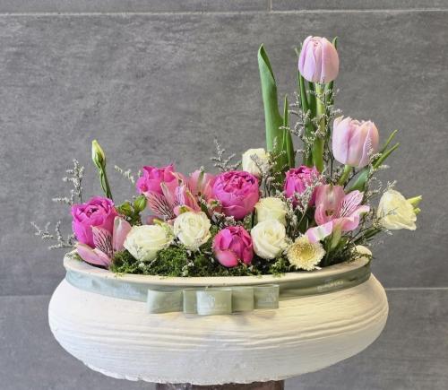 فازه ورد طبيعي هولندي-تنسيق فازة ورد