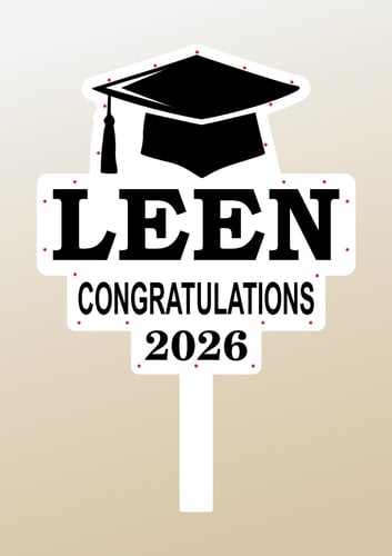 لوحة تخرج مضيئة بالاسم فقط - تصميم خاص دفعة 2026