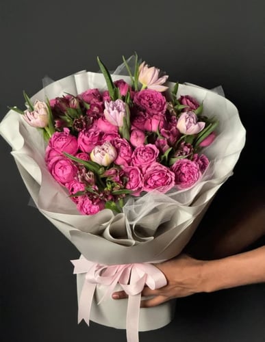 بوكية ورد طبيعي-ورد هولندي