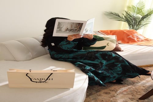 عباية تركواز