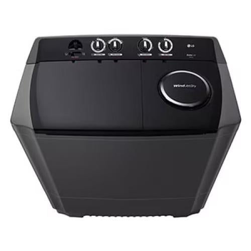 غسالة ال جي 14 ك حوضين لون اسود LGWTT1410OMWT