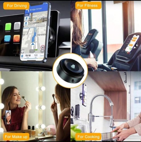 حامل مغناطيسي للجوال بتقنية الشفط