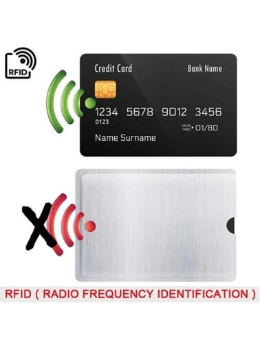 حافظة حماية البطاقات البنكية من السرقة لون اسود