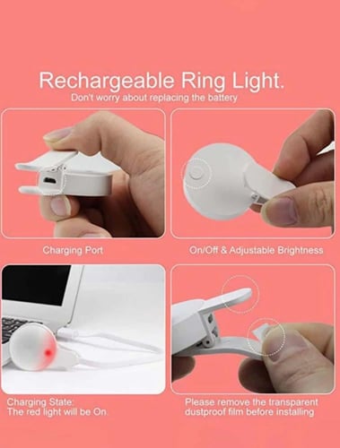 انارة سيلفي للجوال دائرية