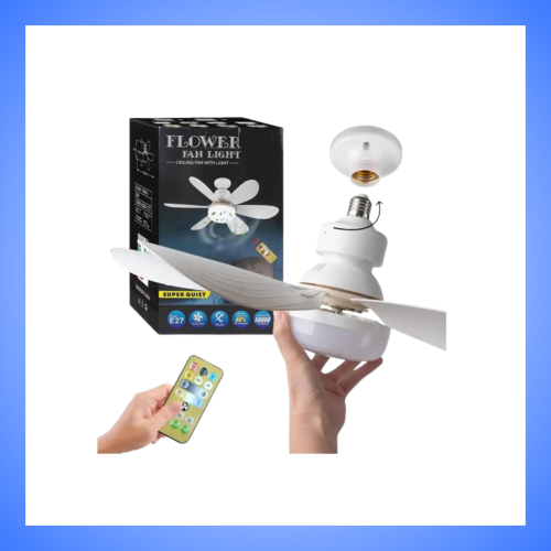 مروحة صغيرة ذكية + ضوء