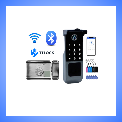قفل باب خارجي ذكي واي فاي و بلوتوث