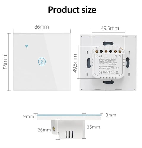 فيش ذكي واي فاي 40 أمبير (للمكيف والسخان)
