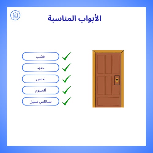 قفل ذكي داخلي وخارجي بلوتوث Double Lock