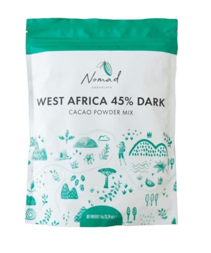 Nomad chocolate from West Africa dark with 45% 200...