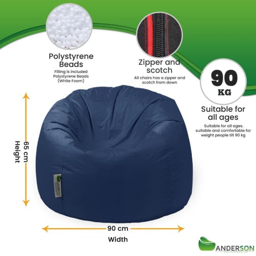 بين باج أندرسون لون كحلي مقاوم للماء متوسط الحجم