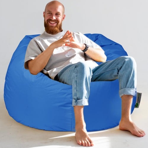 بين باج أندي لون أزرق مقاوم للماء كبير الحجم