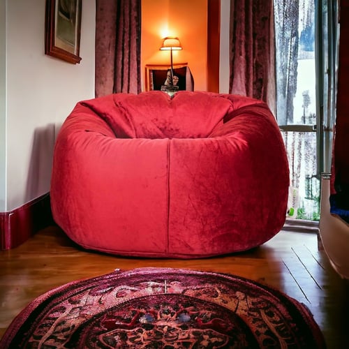 أندرسون بين باج مخمل كبير الحجم أحمر